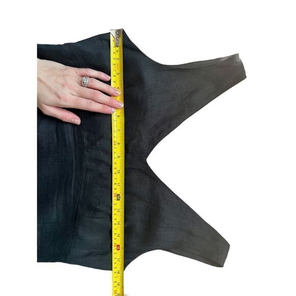 Banana Republic Black Maxi Sleeveless V-neck Dress size 8 Lined - Picture 3 of 8